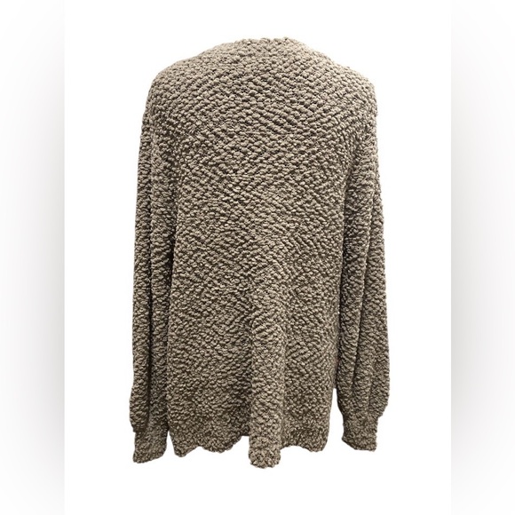 Zenana Outfitters Textured Scoop Neck Sweater - Tan - Picture 2 of 3